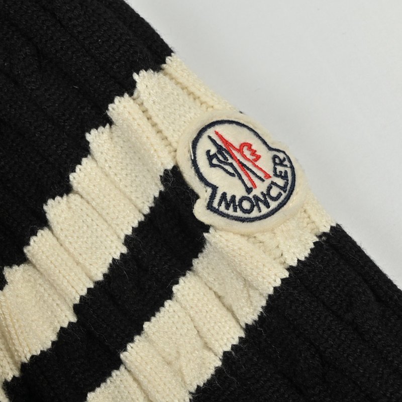 Black Puffer Down Jacket with Stripe Sleeve Detail view