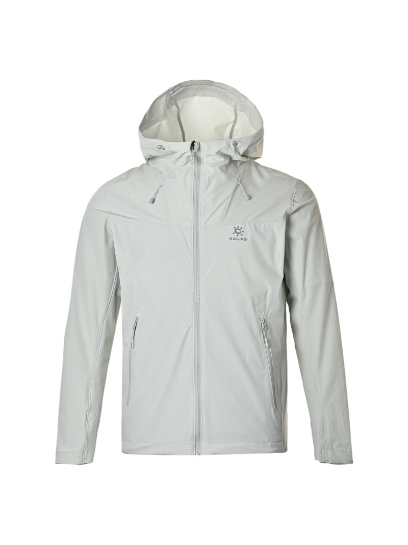 Kailas White Windbreaker Hooded Jacket view