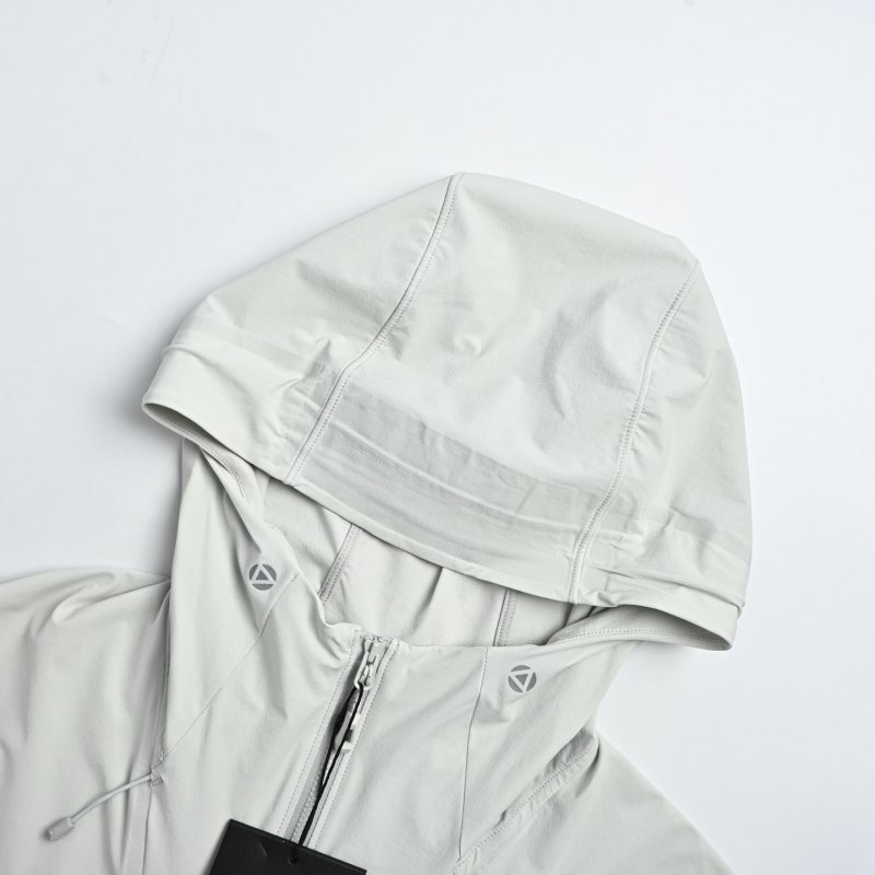 Kailas White Windbreaker Hooded Jacket view