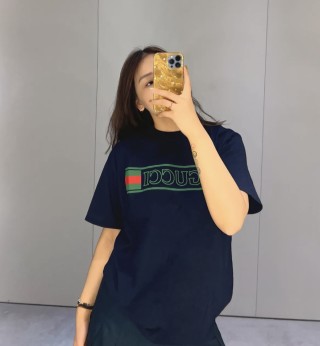 Gucci Logo Stripe Black T-Shirt view 5