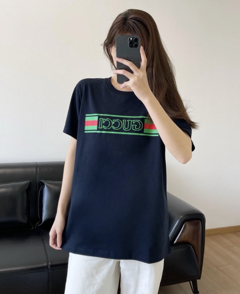 Gucci Logo Stripe Black T-Shirt view
