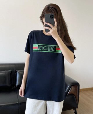 Gucci Logo Stripe Black T-Shirt view 6