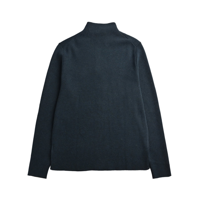 Stone Island Navy Zip Knit Cardigan Jacket view