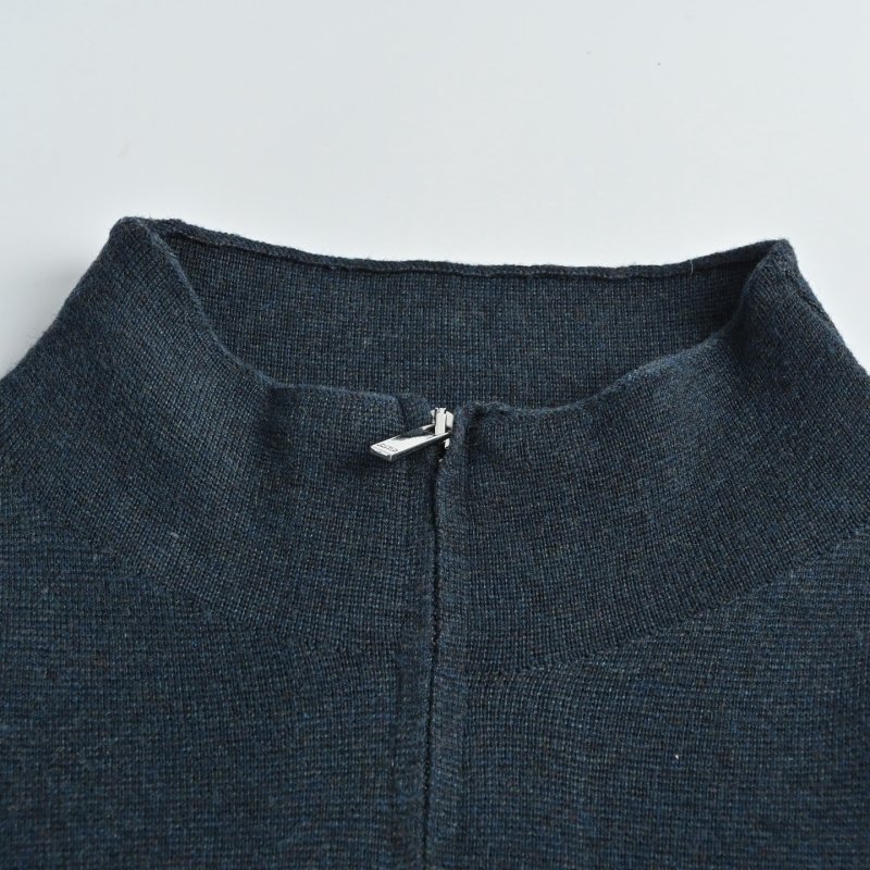 Stone Island Navy Zip Knit Cardigan Jacket view
