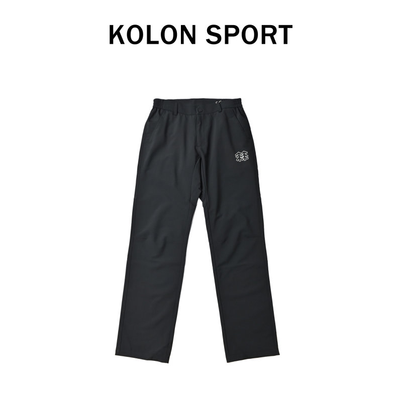 Black Technical Jogger Pants with Embroidered Logo view