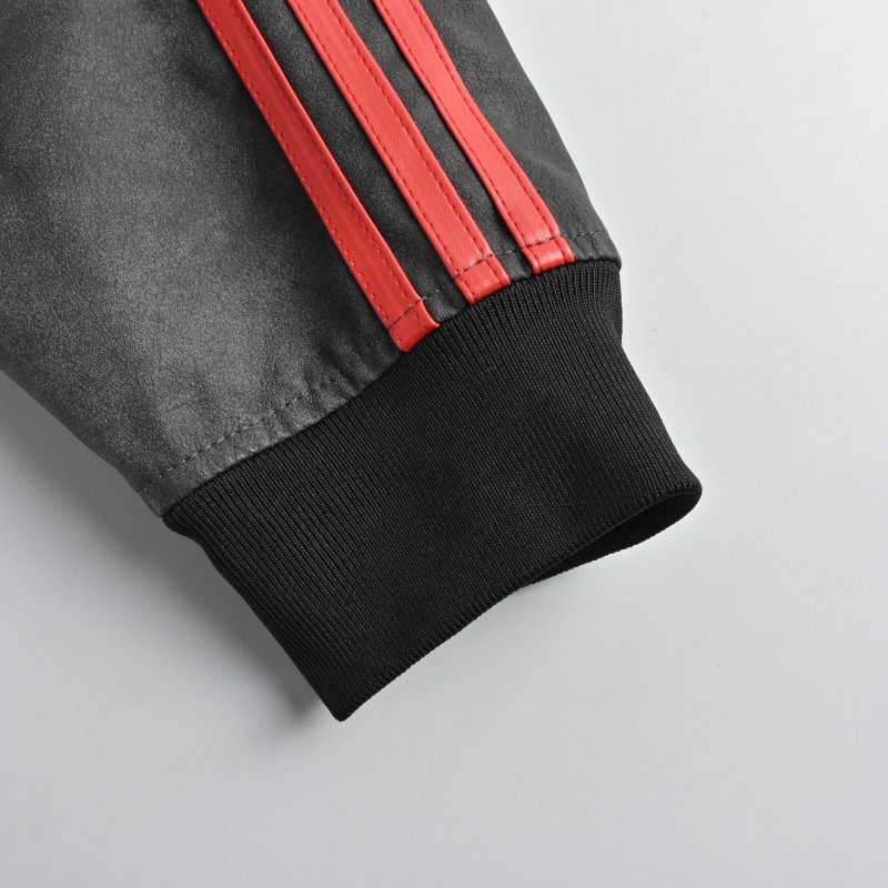 Adidas Colorblock Track Jacket Black/Grey/Red view