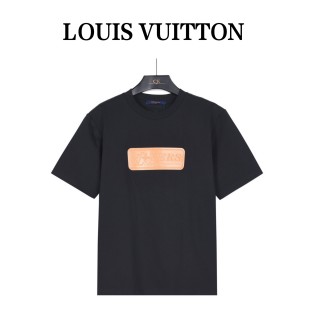 Louis Vuitton Leather Patch T-Shirt Black