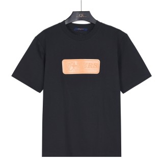 Louis Vuitton Leather Patch T-Shirt Black view 2