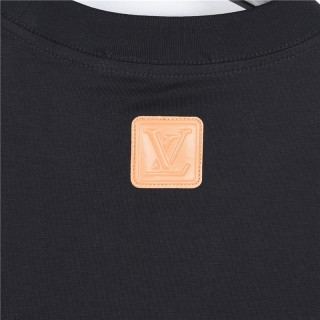 Louis Vuitton Leather Patch T-Shirt Black view 6