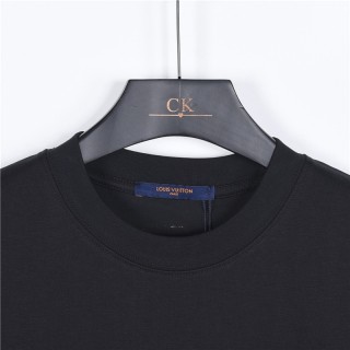 Louis Vuitton Leather Patch T-Shirt Black view 7