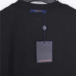Louis Vuitton Leather Patch T-Shirt Black view 8