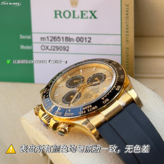 Rolex Daytona Gold Chronograph Black Ceramic Bezel view 2