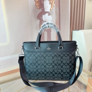 Coach Signature Briefcase Business Bag Black view 2
