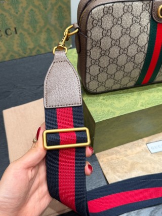 Gucci Ophidia GG Camera Bag Beige/Ebony view 8