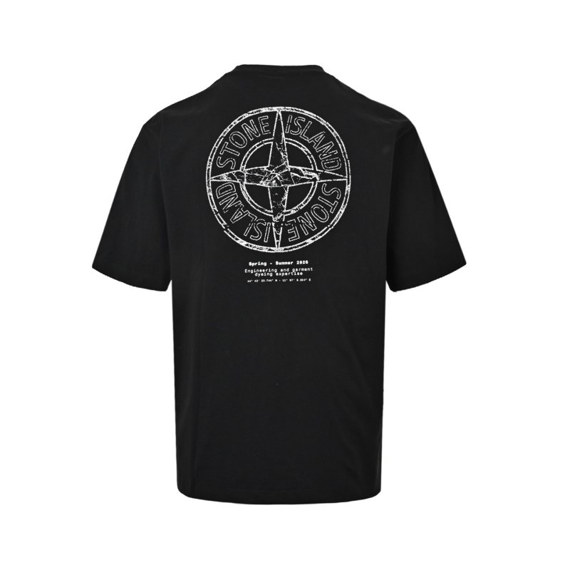Stone Island Black Compass Logo T-Shirt view