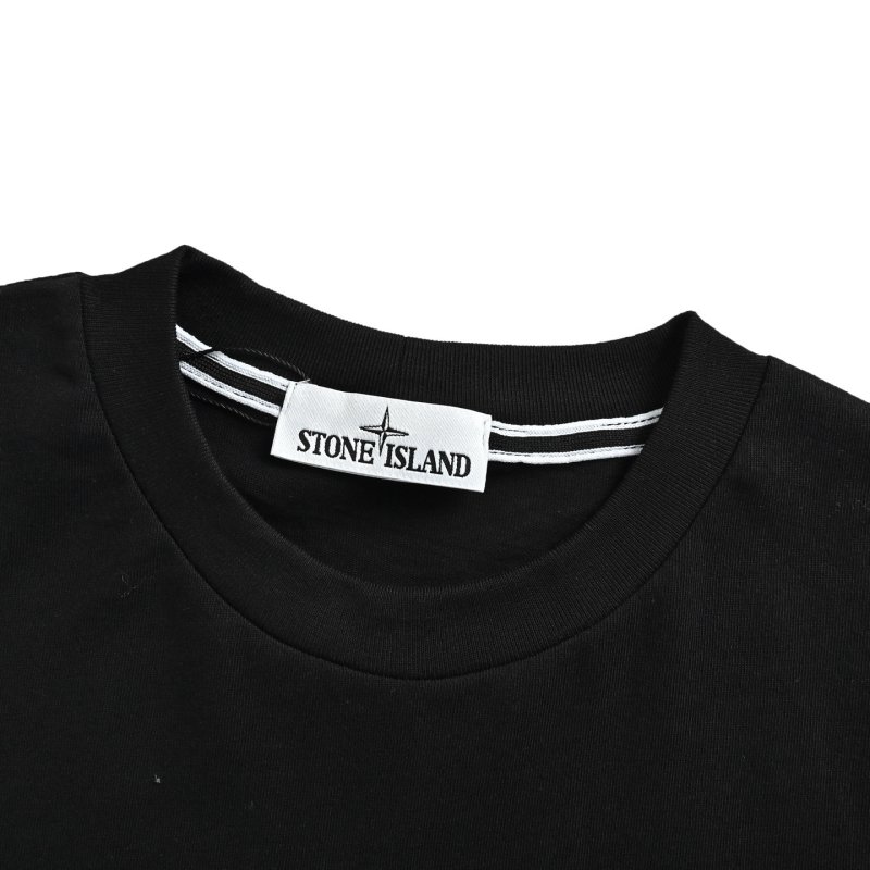 Stone Island Black Compass Logo T-Shirt view