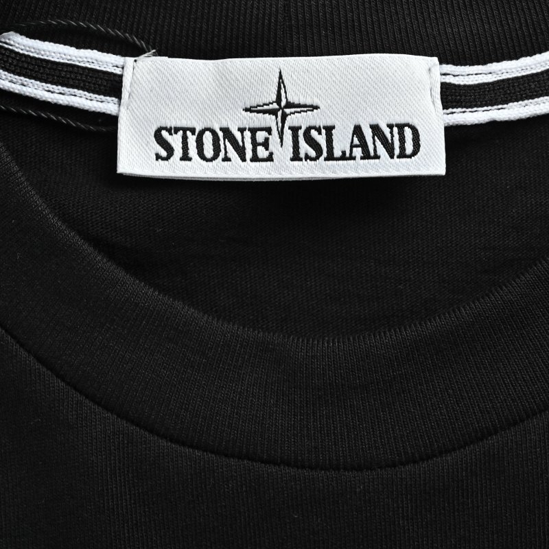 Stone Island Black Compass Logo T-Shirt view