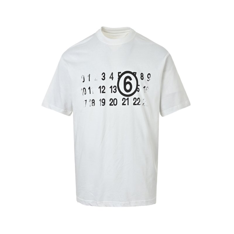 Maison Margiela Number Print White T-Shirt view