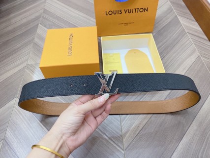 Louis Vuitton Reversible Calf Leather Belt Black Caramel view 2