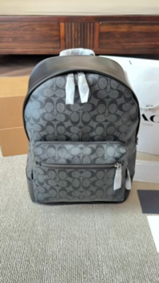 Coach Signature Charcoal Backpack
