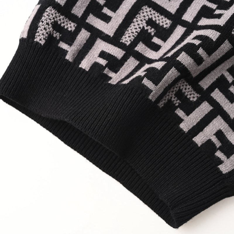 Fendi Monogram Short Sleeve T-Shirt Black Grey view