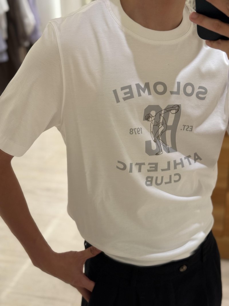 Solomei Athletic Club Graphic White T-Shirt view