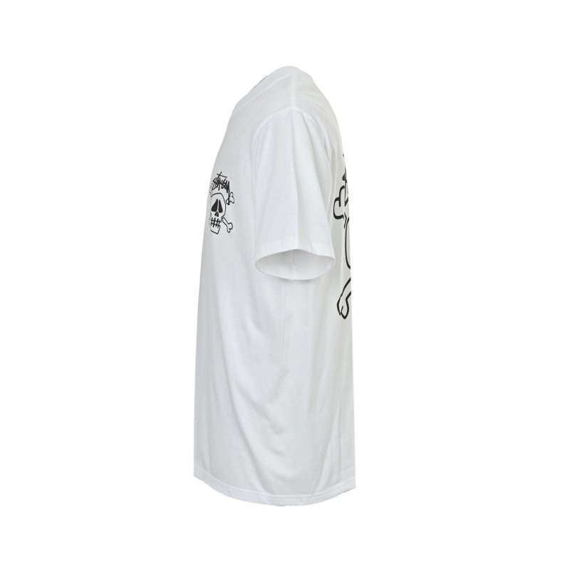White Graphic Print Short Sleeve T-Shirt view