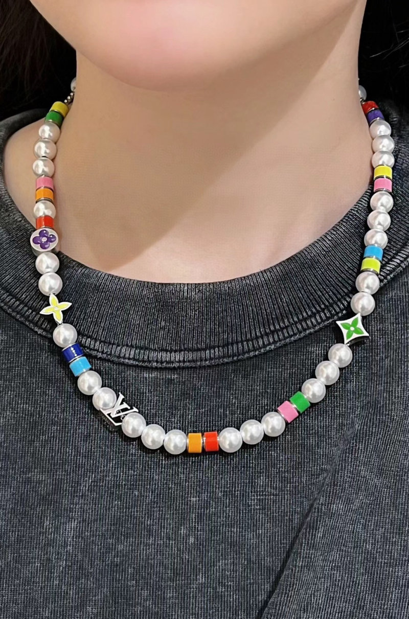 Louis Vuitton LV Pearls Party Multicolor Necklace