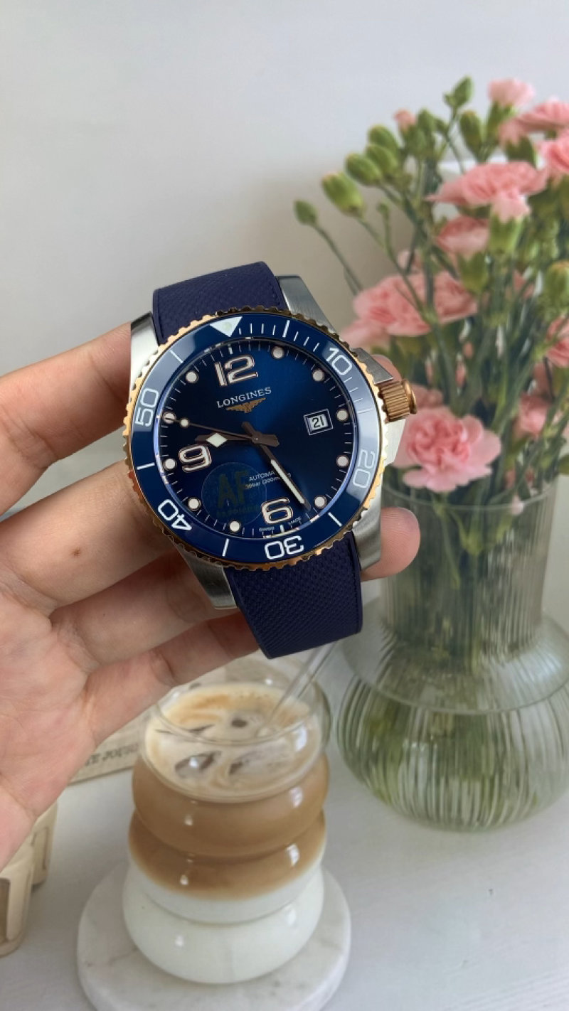 Longines HydroConquest Blue Dial Two-Tone Watch