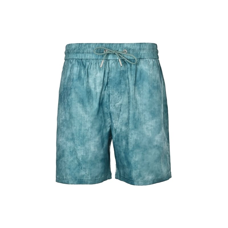 Tie-Dye Teal Shorts Set with Matching T-Shirt view