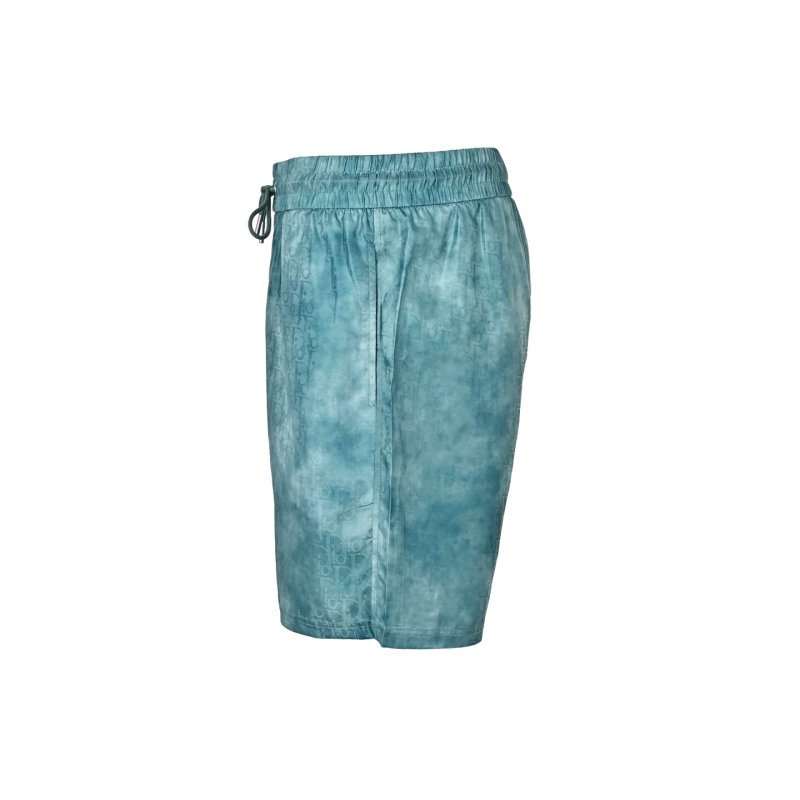 Tie-Dye Teal Shorts Set with Matching T-Shirt view