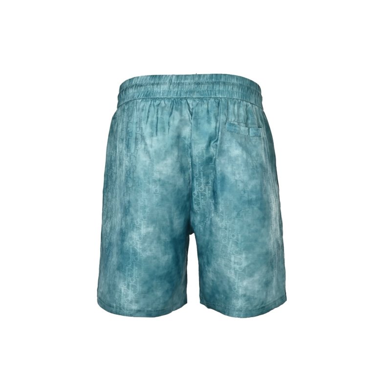 Tie-Dye Teal Shorts Set with Matching T-Shirt view