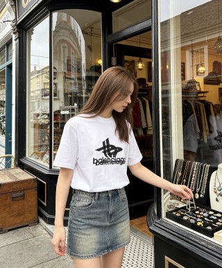 Balenciaga Logo White T-Shirt