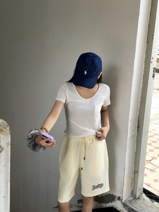 Burberry Cream Logo Shorts view 6