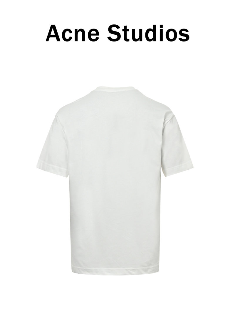 Acne Studios White Logo Circle T-Shirt view