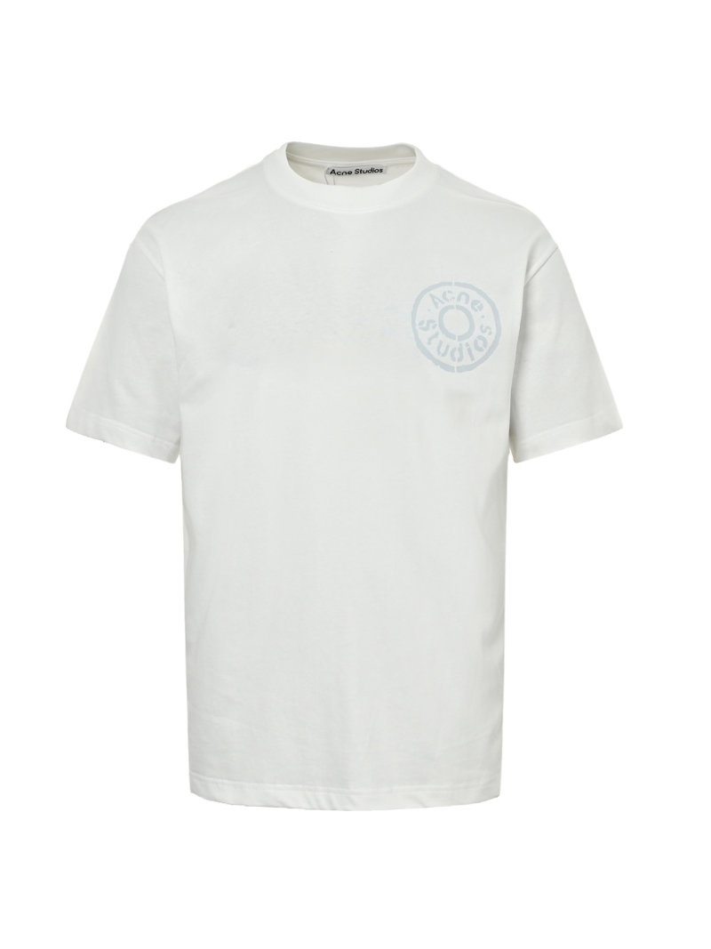 Acne Studios White Logo Circle T-Shirt view