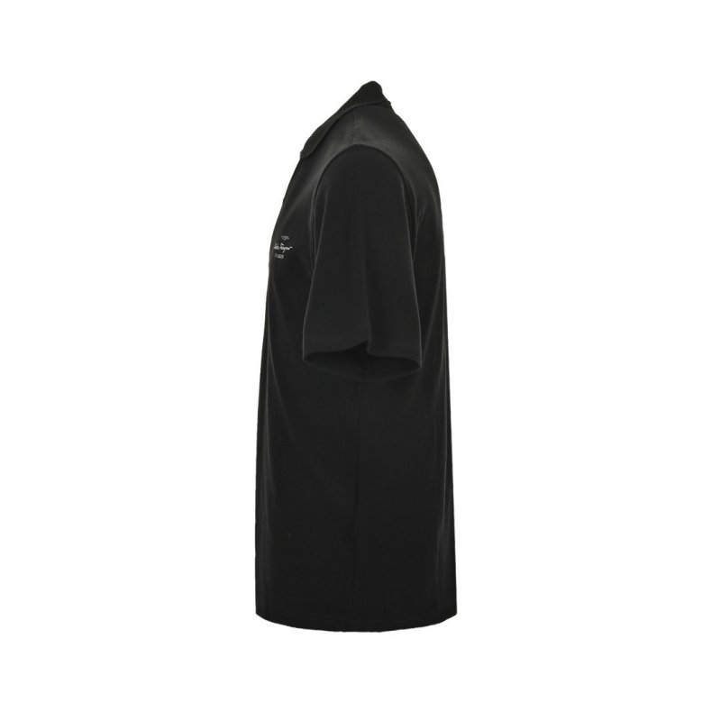 Black Oversized Polo Short Sleeve T-Shirt view