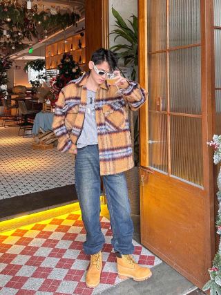 Premium Dark Wash Straight Leg Denim Jeans view 2