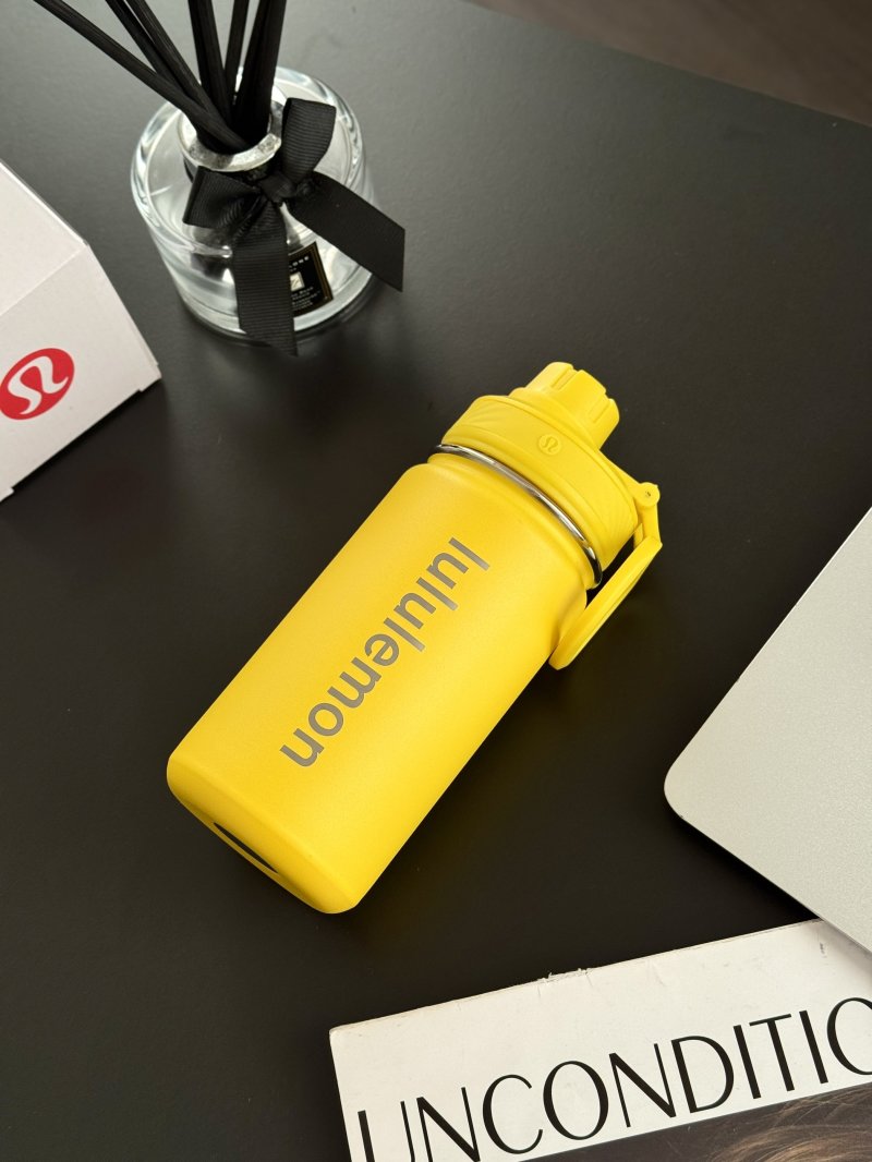 Yellow Sports Water Bottle with Carry Handle 500ml