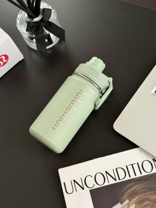 Yellow Sports Water Bottle with Carry Handle 500ml view 4