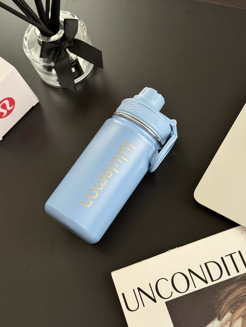 Yellow Sports Water Bottle with Carry Handle 500ml view