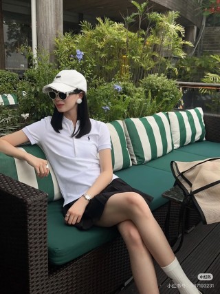 Ralph Lauren Women's White Short-Sleeve Polo Shirt view 3