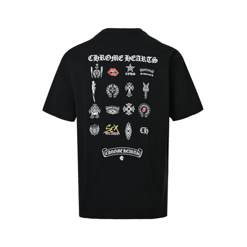 Chrome Hearts Black Graphic Back Print T-Shirt view