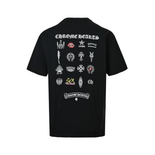 Chrome Hearts Black Graphic Back Print T-Shirt view 9