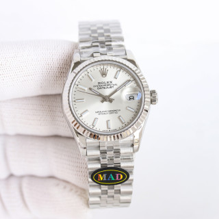 Rolex Datejust 31mm Silver Dial Jubilee Steel Watch view 2
