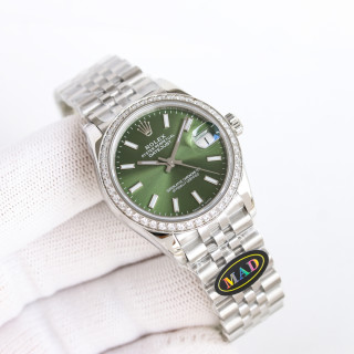 Rolex Datejust 31mm Silver Dial Jubilee Steel Watch view 3