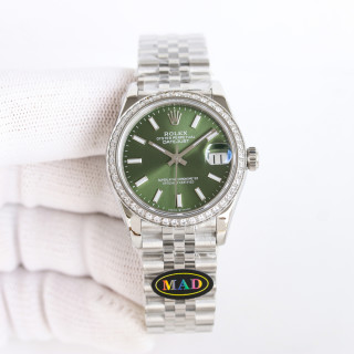 Rolex Datejust 31mm Silver Dial Jubilee Steel Watch view 4