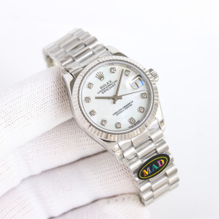 Rolex Datejust 31mm Silver Dial Jubilee Steel Watch view 5