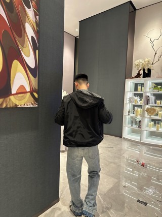 Prada Black Nylon Puffer Jacket view 4