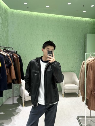 Prada Black Nylon Puffer Jacket view 7